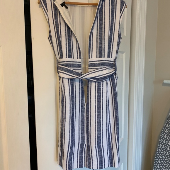 J.CREW Belted Linen Dress SIZE 6 Petite - Picture 6 of 7